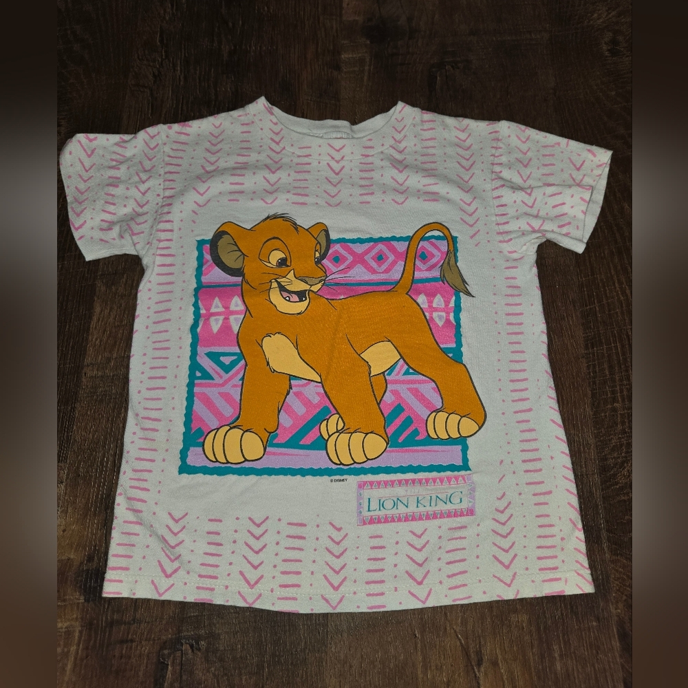 Lion King- Disney - Pink and White, No Tag See Measurements.